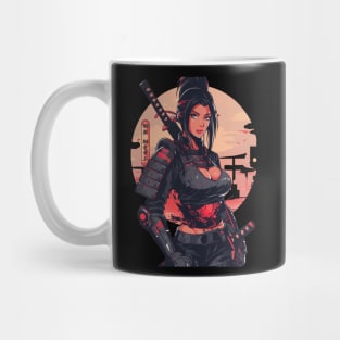 Thicc Samurai Girl Japanese Ninja Mug